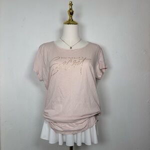 victorias secret pink sleep soft shirt top coquette softgirl y2k romantic dainty